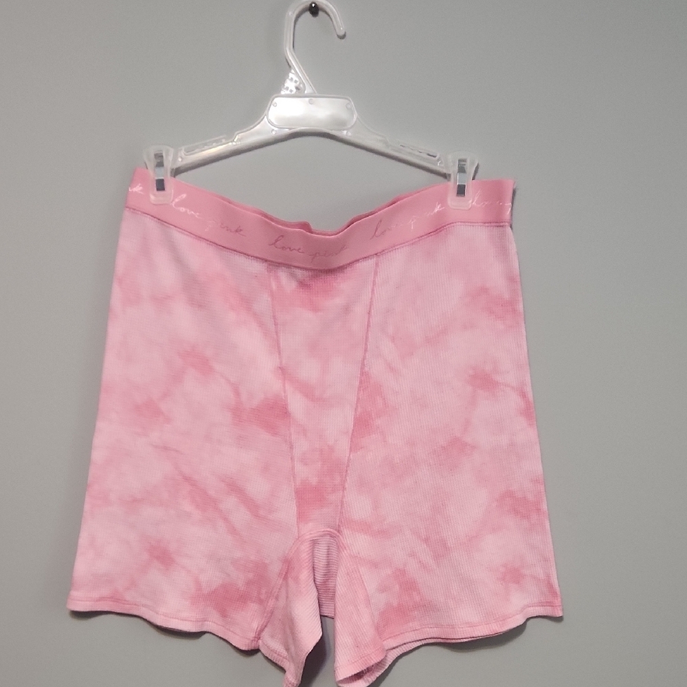 Pink Tie-Dye Lounge Shorts